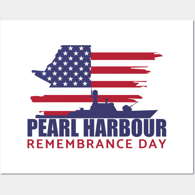 Pearl harbour, rememberance day Wall Art by Double You Store